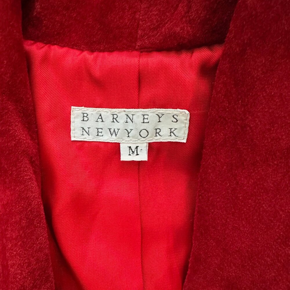 Vintage Barneys New York Red Suede Fringe Western Jacket Size M - Picture 7 of 14